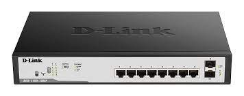 D-Link DGS-F1100-10PS 8 Port PoE Gigabit Smart Managed Switch + 2 SFP ports