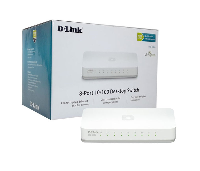 Dlink 8 Port Switch DES-1008C