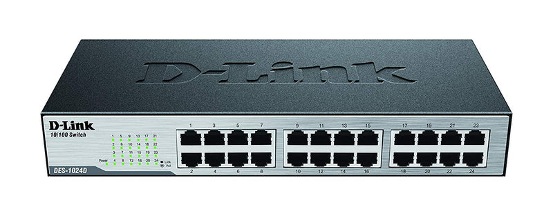 D-Link 24-Port 10/100 Unmanaged Desktop or Rackmount Switch (DES-1024D)