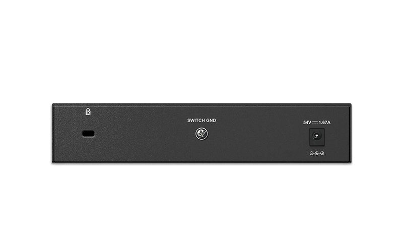 D-Link 8 Port Gigabit Unmanaged Desktop Switch with 4 PoE Ports, 68W PoE Budget (DGS-1008P)