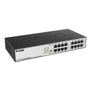 D-Link 16-Port Gigabit Unmanaged Desktop or Rackmount Switch (DGS-1016D)