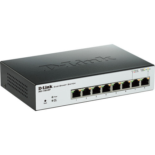 D-Link 8-Port EasySmart Gigabit Ethernet PoE Switch (DGS-1100-08P)