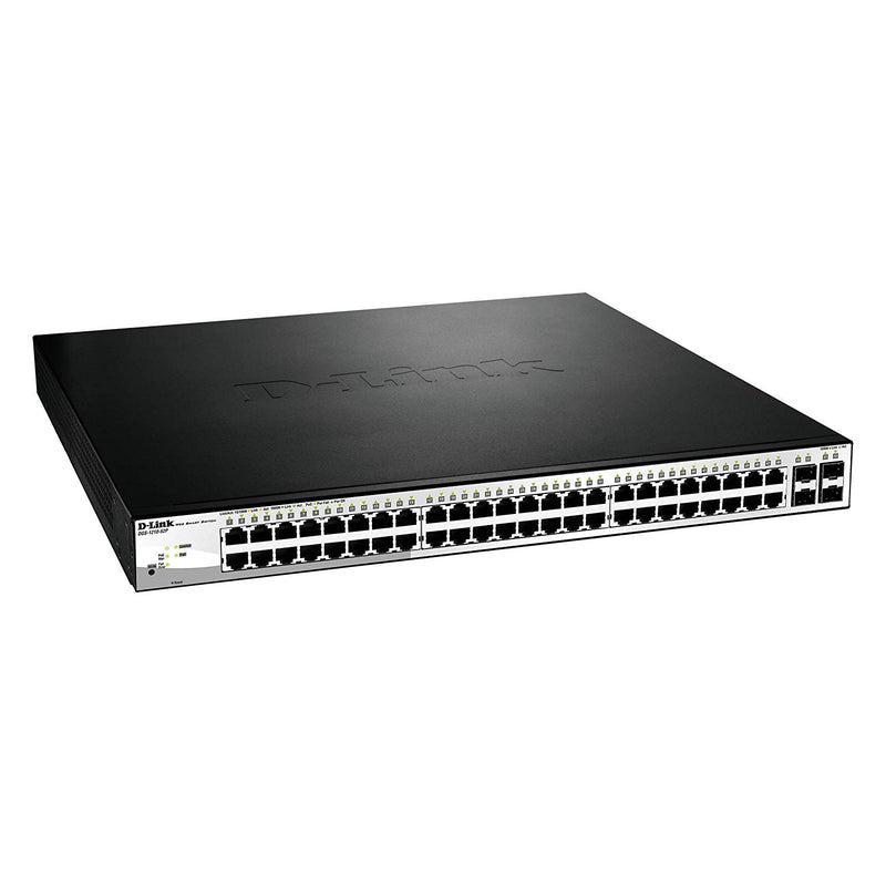 D-Link DGS-1210-52P 52-Port Gigabit Smart PoE Switch with 4 SFP Ports