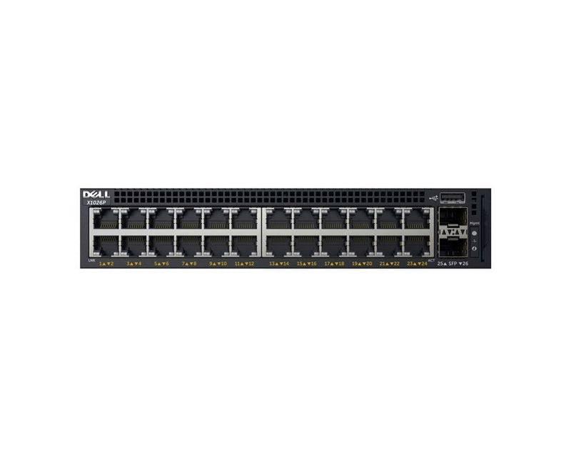 Dell Networking Switch X1026P/PoE (12-Port POE/12-Port POE+) – DNX1026P