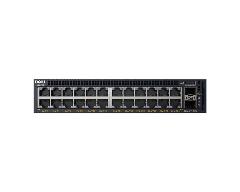 Dell Networking Switch X1026P/PoE (12-Port POE/12-Port POE+) – DNX1026P