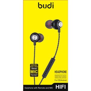 Budi Earphone Android - Round Cable , 1.2M Length