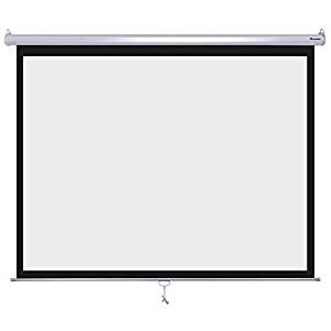 Projector 96″X 96″ Manual Pull-Down Projection Screen