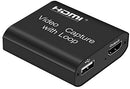 FERRYONE HDMI Video Capture Cards with Loop Out USB 2.0 for Live Streaming Broadcasting Video Recording