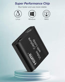 FERRYONE HDMI Video Capture Cards with Loop Out USB 2.0 for Live Streaming Broadcasting Video Recording