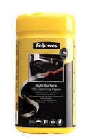 Fellowes 100 surface cleaning Wipes for home and Office (997158)