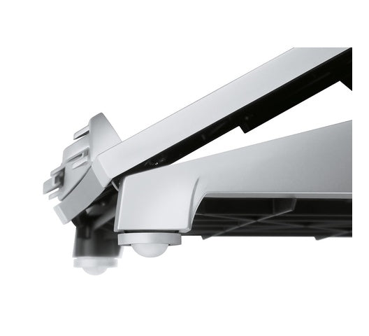 Fellowes Office Suites Laptop Riser, 15 1/8 x 11 3/8 x 4 1/2-6 1/2, Black/Silver (8032001)