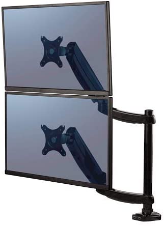 Fellowes Platinum Series Adjustable Dual Monitor Arm Black- 8042501