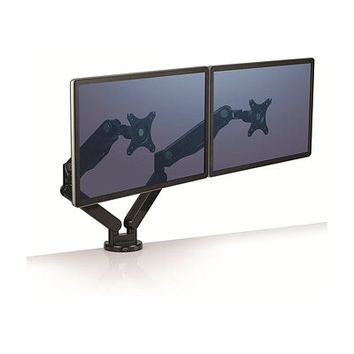 Fellowes Platinum Series Adjustable Dual Monitor Arm Black- 8042501