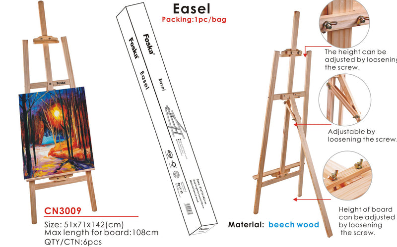 Foska CN3009 Wood Antique Painting Stand