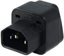 Generic Universal IEC C14 Male To C7 Female Converter
