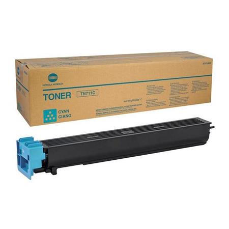 Genuine Konica Minolta TN-711C Cyan Toner Cartridge (A3VU450)