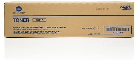 Genuine Konica Minolta TN217 Black Toner Cartridge (A202051)