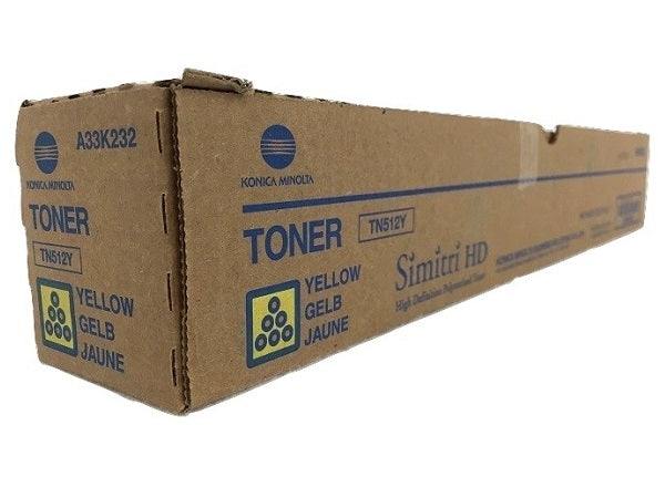 Genuine Konica Minolta TN512Y Yellow Toner Cartridge