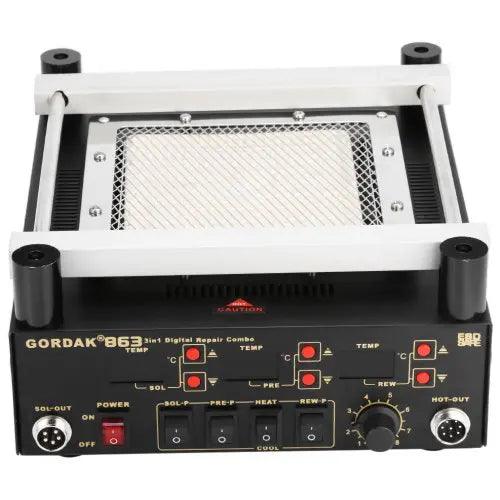 Gordak 863 3 in 1 Digital Hot Air Heat Gun BGA Rework Soldering Station