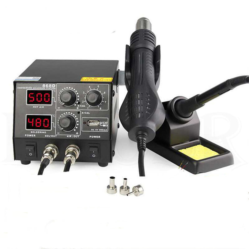 Gordak 868D 2 in 1 Soldering Iron And Rework Station