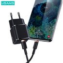 USAMS US-CC140 T42 25W Super Si PD Fast Charger (EU) 25W PD Charger with Tpye-C port universal travel mini adapter(CC140TC01)