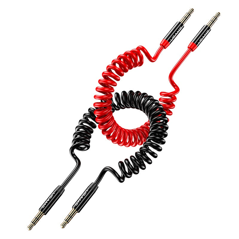 USAMS US-SJ256 Spring Aux Cable 3.5mm Male to 3.5mm Audio Cable(SJ256YP01)