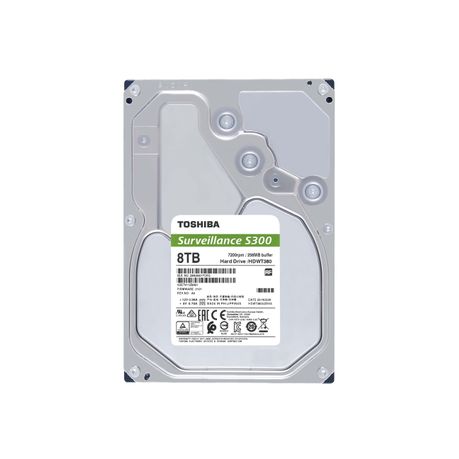 Toshiba bulk tomcat S300-72RPM -8TB 3.5" Internal Surveillance Hard Drive - (HDETV11ZSA51)
