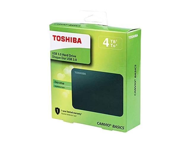 Toshiba Canvio Basics 4TB Portable External Hard Drive – (HDTB440EK3CA)