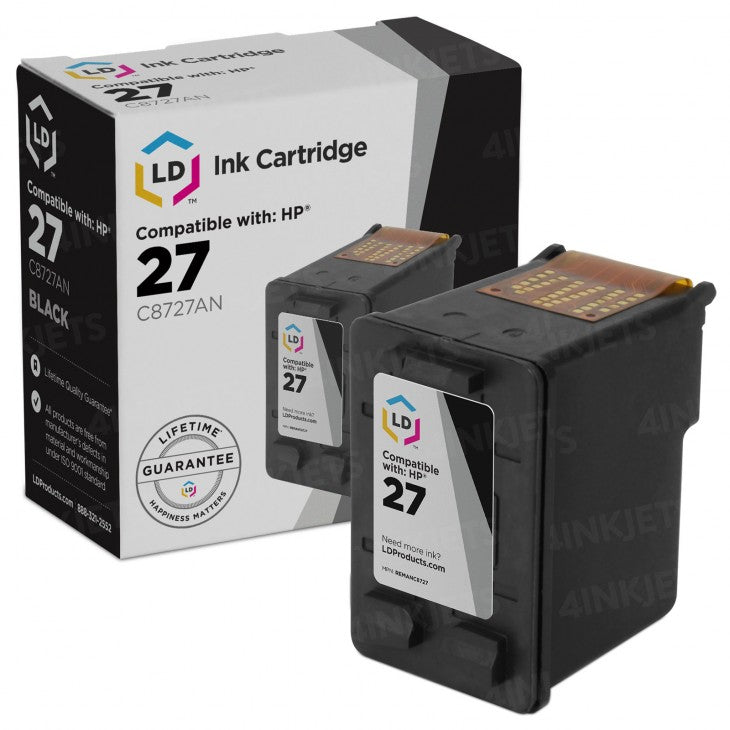 HP 27 Black Ink Cartridge (C8727A)