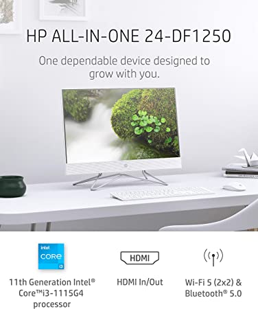 HP Bib238FFI 2C20 (4G1L3EA) All-in-One PC - i5, 1TB SSD, 8GB, 23.8" Inch FHD Display