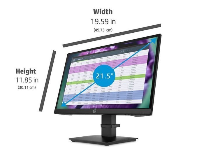 HP P22 G4 Monitor, 22"Inches FHD Display -1A7E4AA