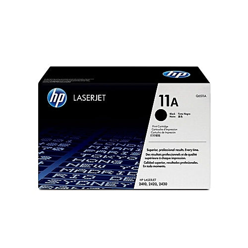HP 11A Black LaserJet Toner Cartridge (Q6511A)