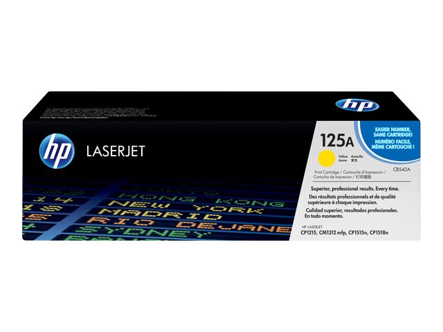 HP 125A Yellow Laser Jet Toner Cartridge – CB542A