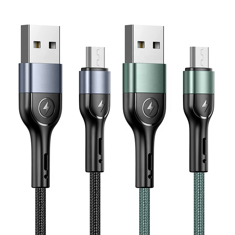 USAMS US-SJ448 U55 Lightning Aluminum Alloy Braided Charging & Data Cable(SJ448ZJ01)