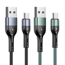 USAMS US-SJ450 U55 Micro Aluminum Alloy Braided Charging & Data Cable(SJ450ZJ01)
