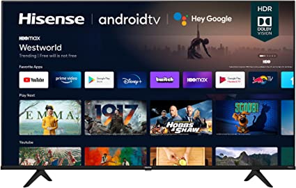 Hisense (65A6G) 65" Inch 4K Ultra HD VIDAA Smart TV with Alexa Compatibility