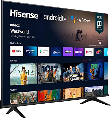 Hisense (65A6G) 65" Inch 4K Ultra HD VIDAA Smart TV with Alexa Compatibility