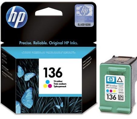HP 136 Tri-color Ink Cartridge C9361HE