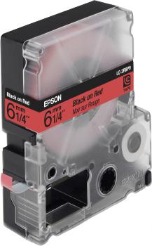Epson Label Catridge Pastel LC-2RBP9 Black on Red tape 6MM (9M) (C53S623400)