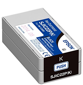 Epson TM-C3500 Durabrite Ultra, 1 x 32,6 ml Black Ink Cartridge (C33S020601)