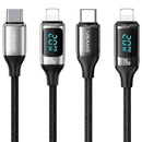 USAMS US-SJ545 Type-C To Lighting Digital Display 1.2m PD 20W Fast charging Data Cable(SJ545USB01)