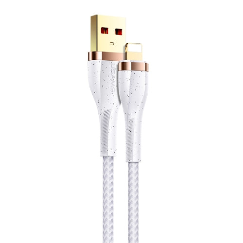 USAMS US-SJ487 U64 2A USB to 8 Pin Aluminum Alloy Data Cable, Length: 1.2m (SJ487USB01)