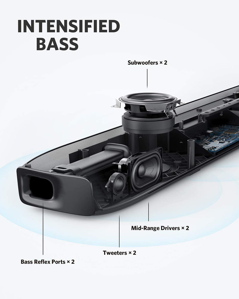 Anker Soundcore Infini Pro – 36.6-inch Soundbar with Dolby Atmos and Built-in Subwoofers – A3372