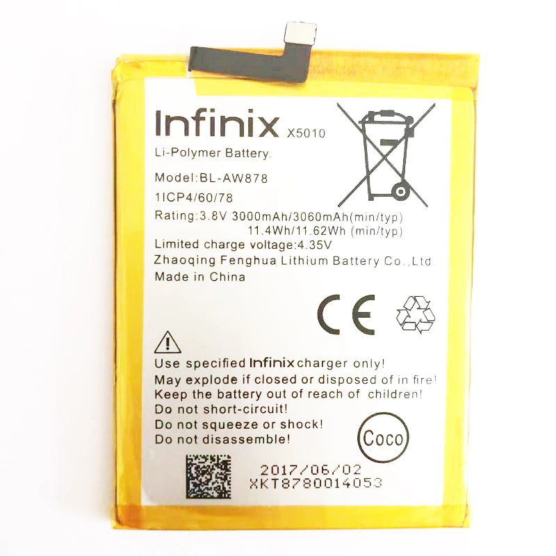 Infinix Smart X5010 Smartphone Replacement Battery (BL-AW878)