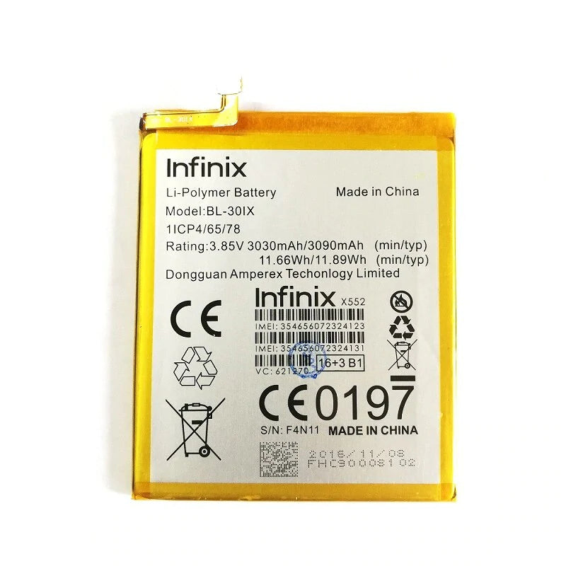 Infinix Zero 3 (X552) Smartphone Replacement Battery (BL-30SX) (BL-30IX)