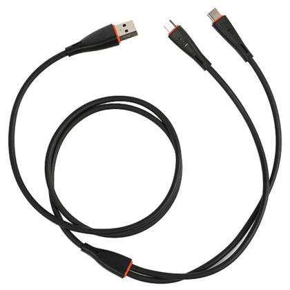 Itel ICD-X11 Dual Micro-USB Cable  Key Features; Length: 1.2 Meters Connector One: USB Type A, Connector Two: USB Type A Cable Speed: 2.1 Mbps Convenient to Charge 2nd Phone Easy to Store and Carry Universal Compatibility