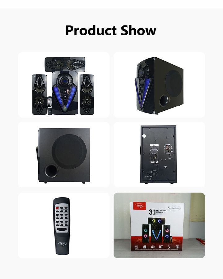 Itel 7610FSB-D 3.1CH Sub Woofer Multimedia Speaker SystemItel 7610FSB-D 3.1CH Sub Woofer Multimedia Speaker System
