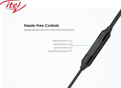 Itel IEP-21 1.2M Wired In-Ear Earphone