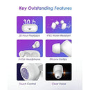 Itel KT1-60 Wireless Earphone - Bluetooth version：V5.0,Built in Battery：60mAH,Talk time：8H,Music time：8H,Stand-by time：100H,Transmissiondistance:10M