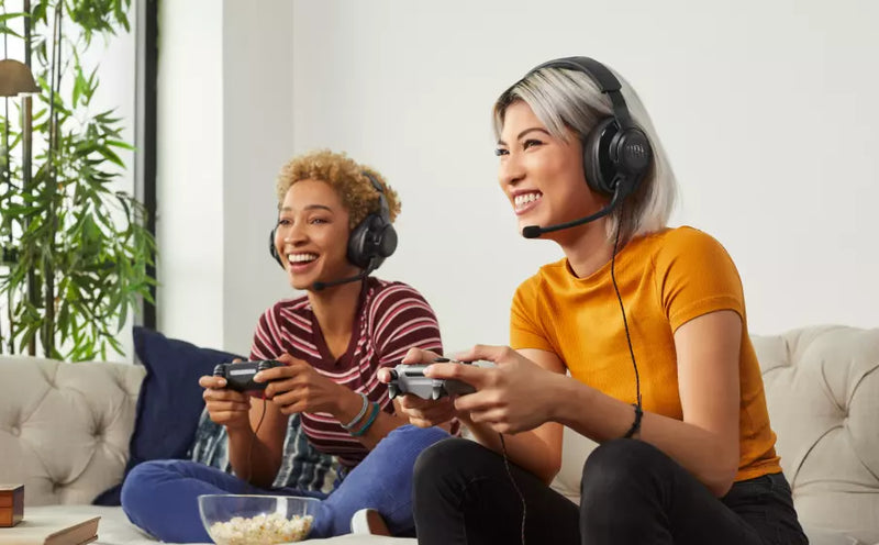 JBL Quantum 200 Wired Over-Ear Gaming Headphones - Compatible with PC, Mac, Xbox, PlayStation, Nintendo Switch, mobile and VR